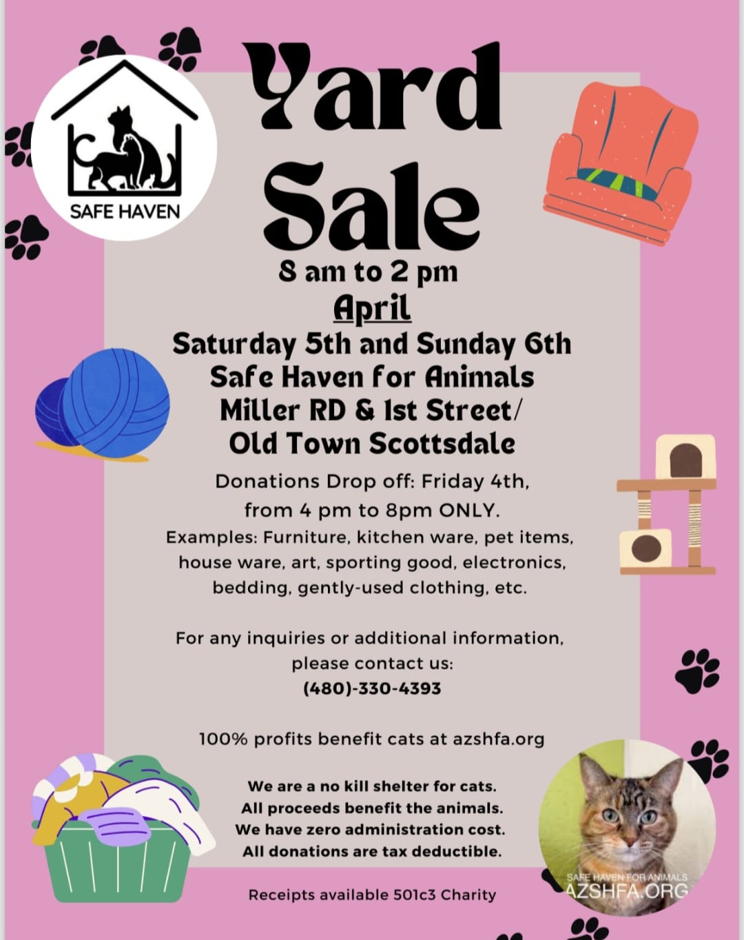 Yard Sale benefitting Safe Haven for Animals