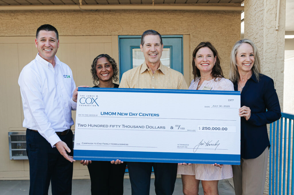 James M. Cox Foundation Awards UMOM New Day Centers $250K to Expand Shelter