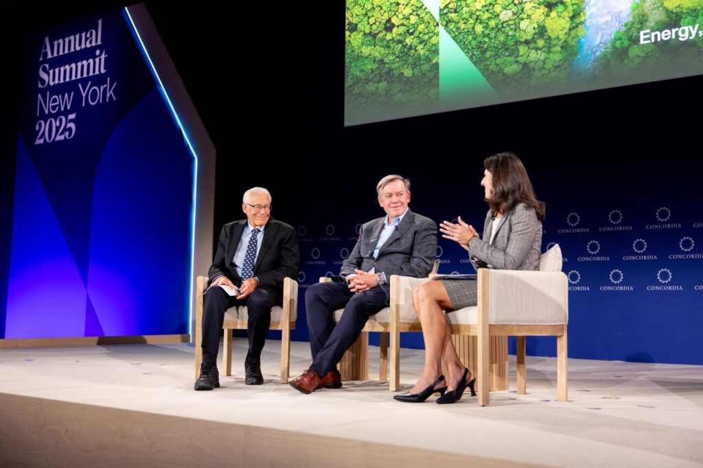 Rob Walton, ASU President Michael Crow and Executive Vice President and University Provost Nancy Gonzalez. 