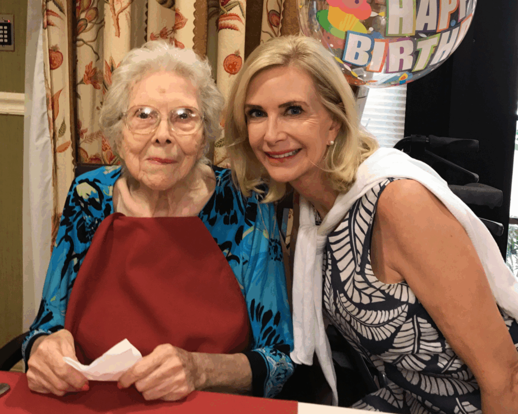 Carole Moreno and her mother.