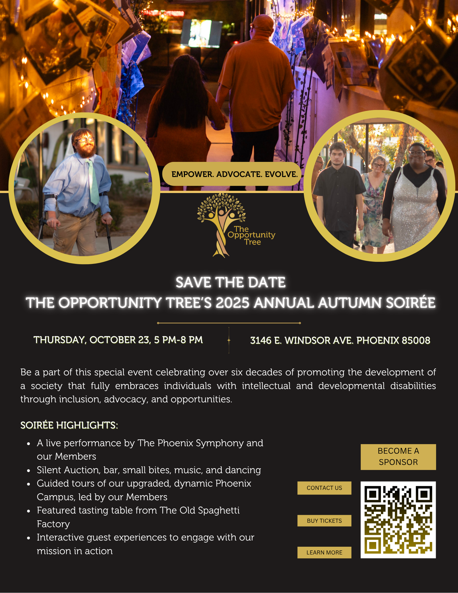 The Opportunity Tree’s 2025 Annual Autumn Soirée Flyer