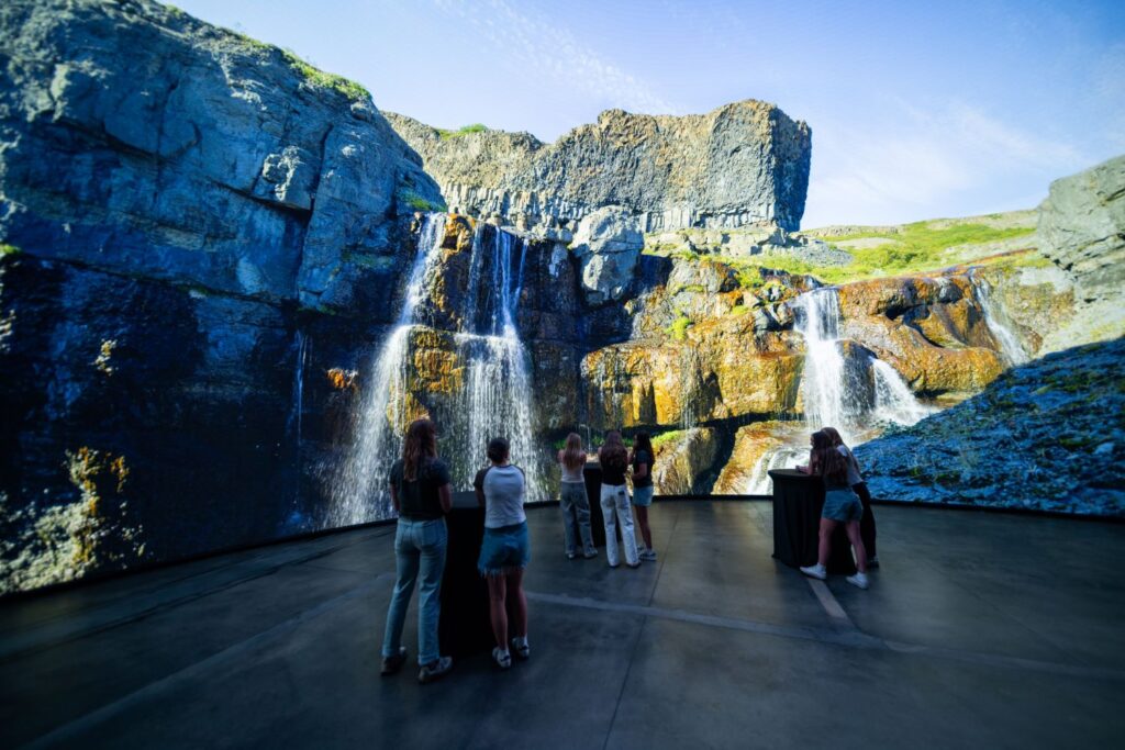 Dorrance Planetarium seats 205 guests, including 112 fixed seats for optimal viewing, 88 movable chairs, and five ADA-compliant spaces - allowing for flexible configurations that can accommodate a variety of audience needs and event types.