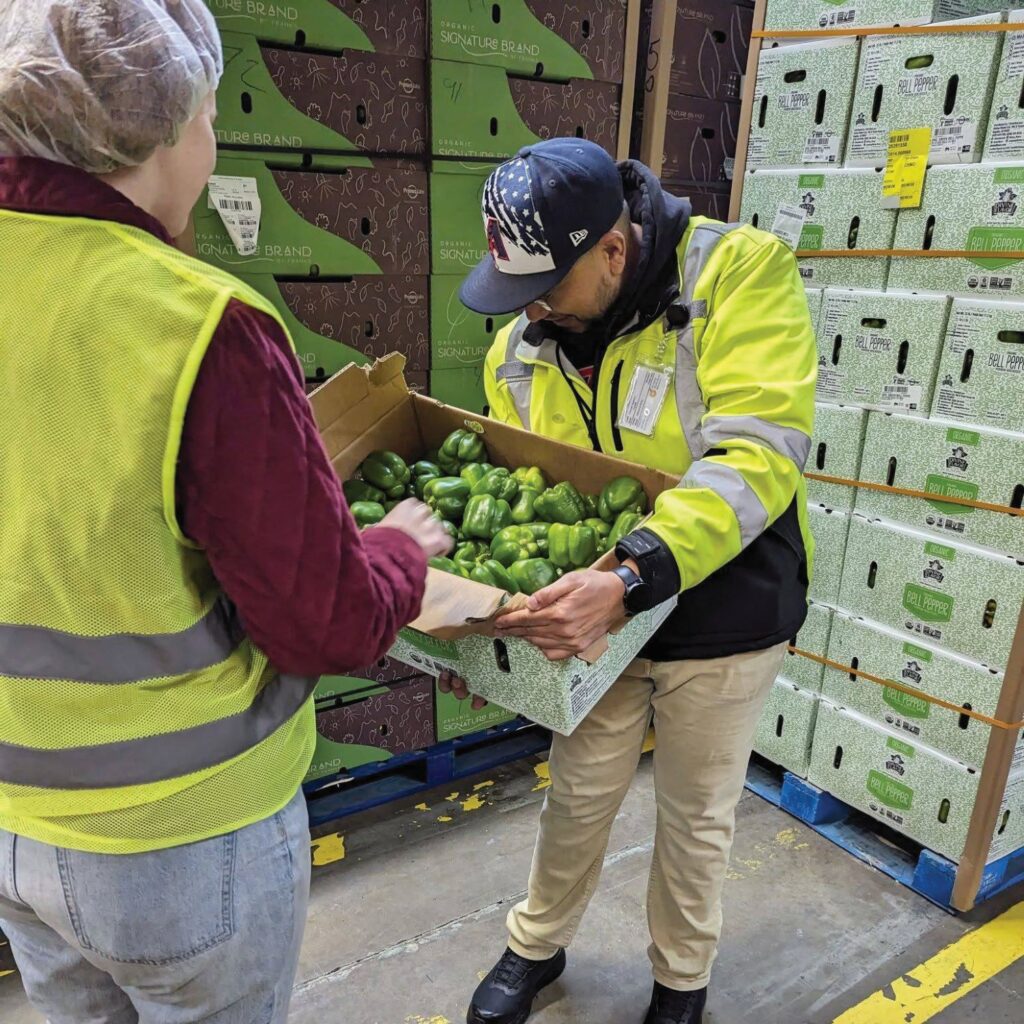 Thanksgiving food distribution.