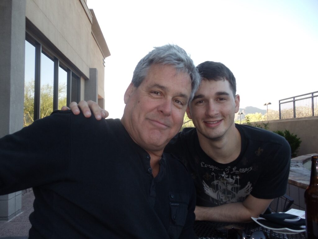 Eric Snelz with his son, Shaine.