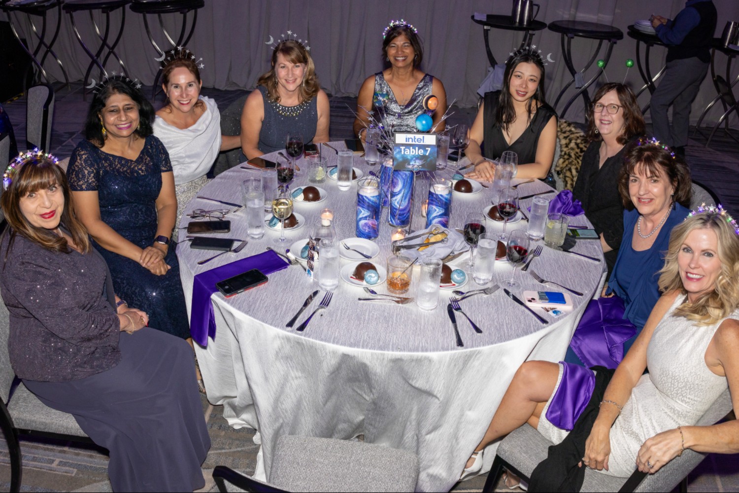 Board Member Ninette Vaz & Intel Table