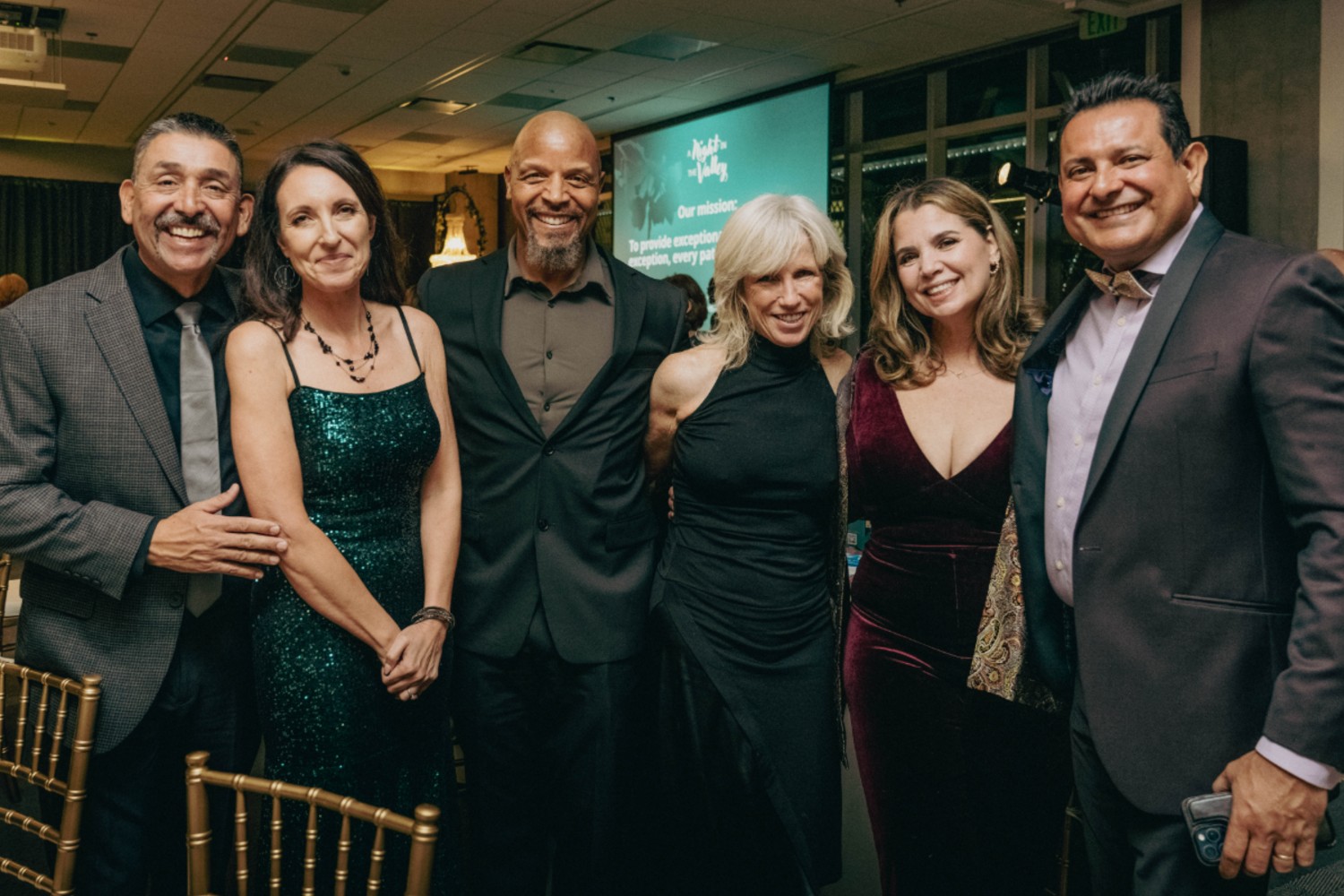 Board Member Mike Duran, Tina Duran, Greg Clark, Kat Norman with Wendy & Tomás León