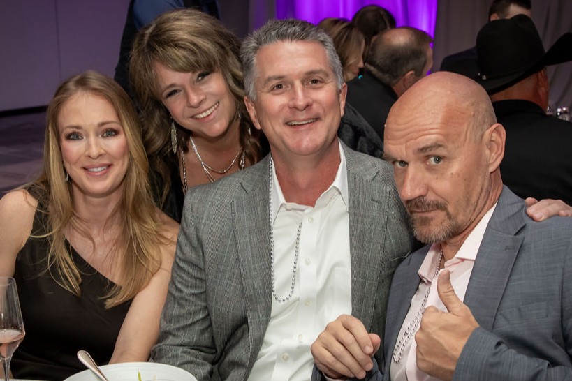 Megan Homberg, Kristen & Mark Stebbings with John Holmberg