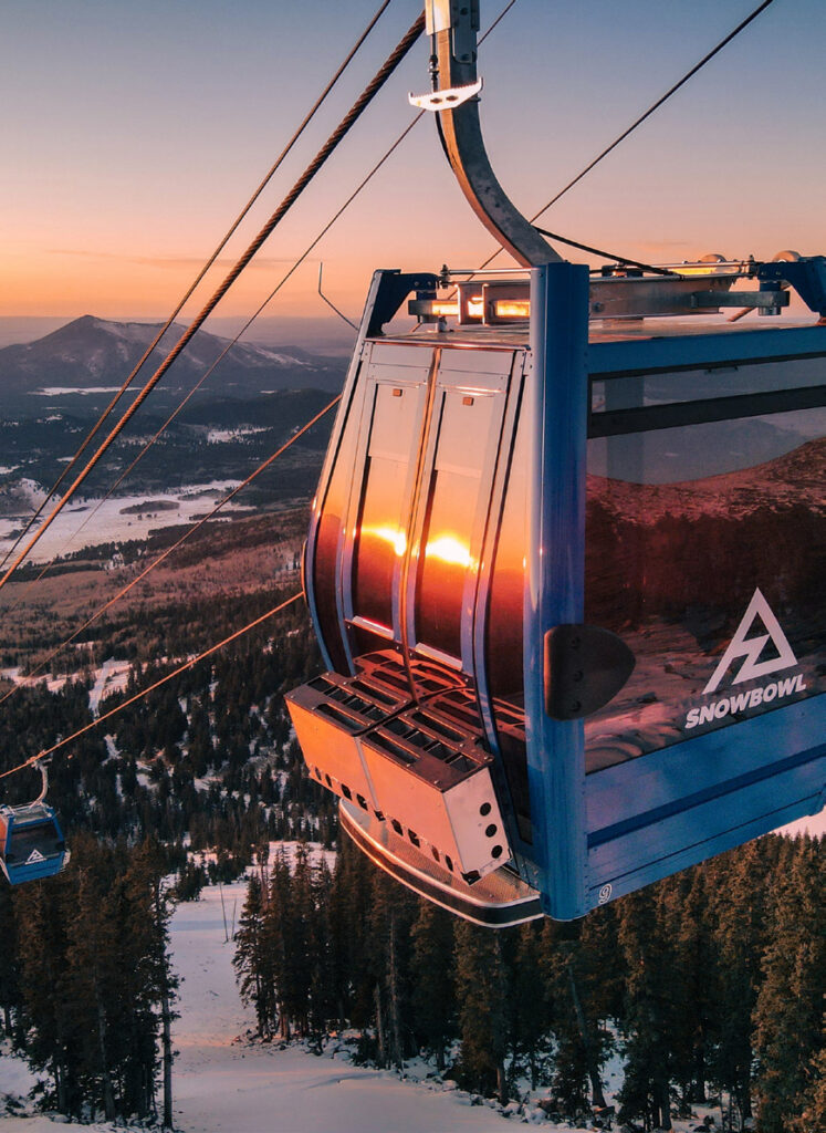 Arizona Snowbowl at sunset