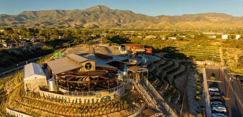 The hillside headquarters of Merkin Osteria.